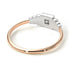 Two Tones Geometric Princess Cut Diamond Ring - Everleigh No. 18